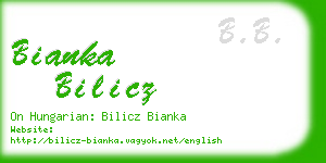 bianka bilicz business card